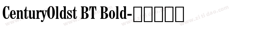 CenturyOldst BT Bold字体转换